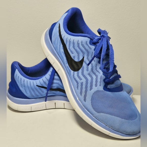 Nike Free 4.0 Women's Running Sneakers,  Sz 8.  Bright Blue - Picture 2 of 16